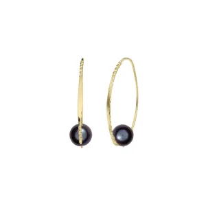 14k Embrace Earrings with Onyx