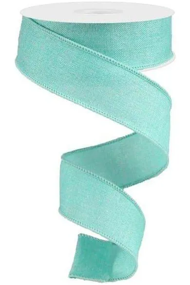 1.5" Shiny Canvas Ribbon: Aquamarine (10 Yards)