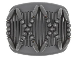 African Butterfly Hair Comb - Beada Black 143