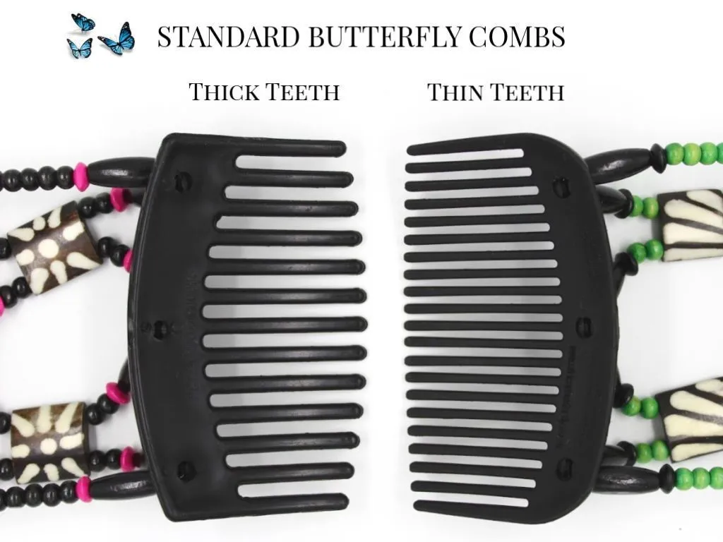 African Butterfly Hair Comb - Dupla Blonde 77