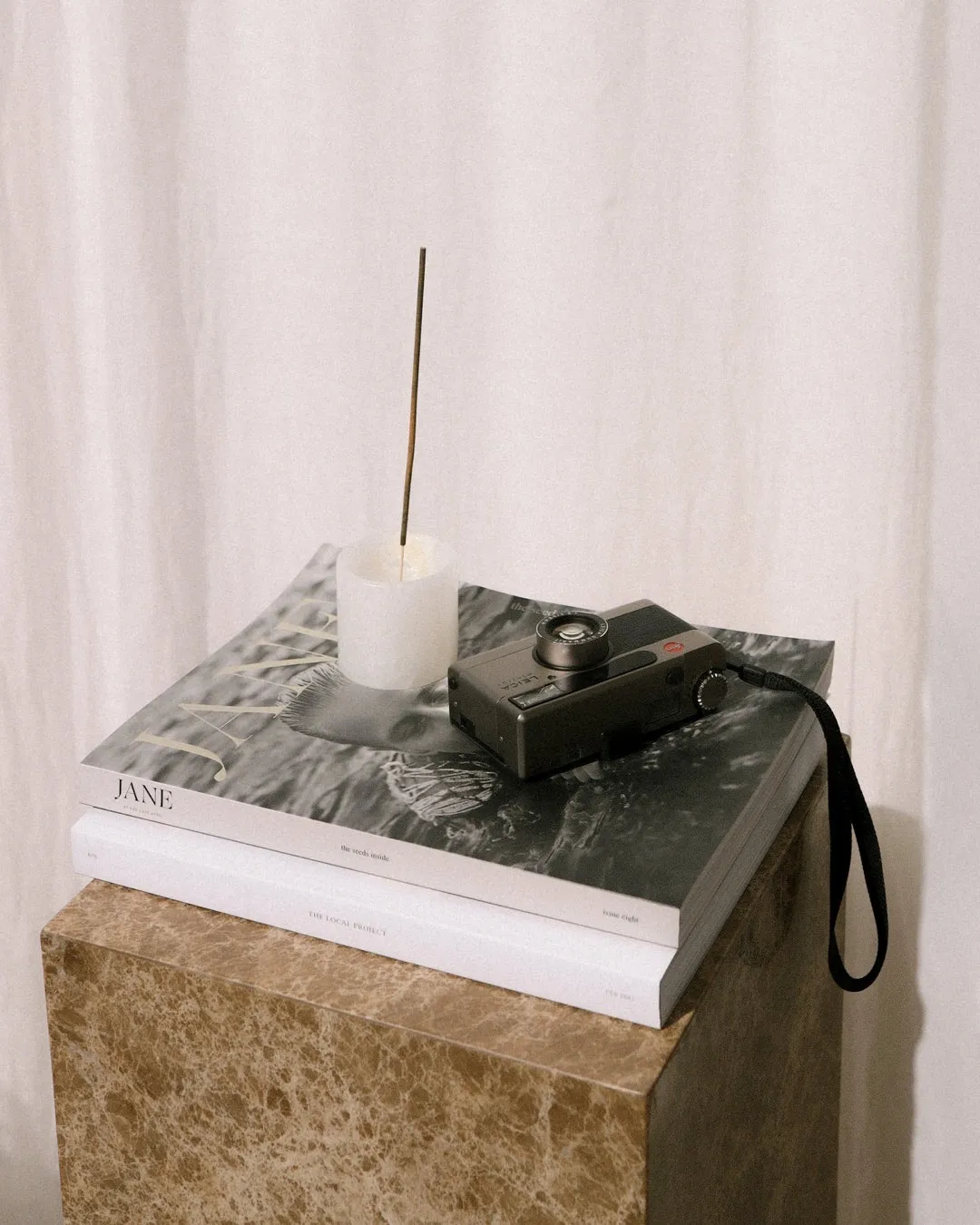 Alba Incense Holder - White Onyx