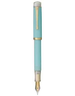 Aquamarine Blue Scholar - Gold trim with clear end caps