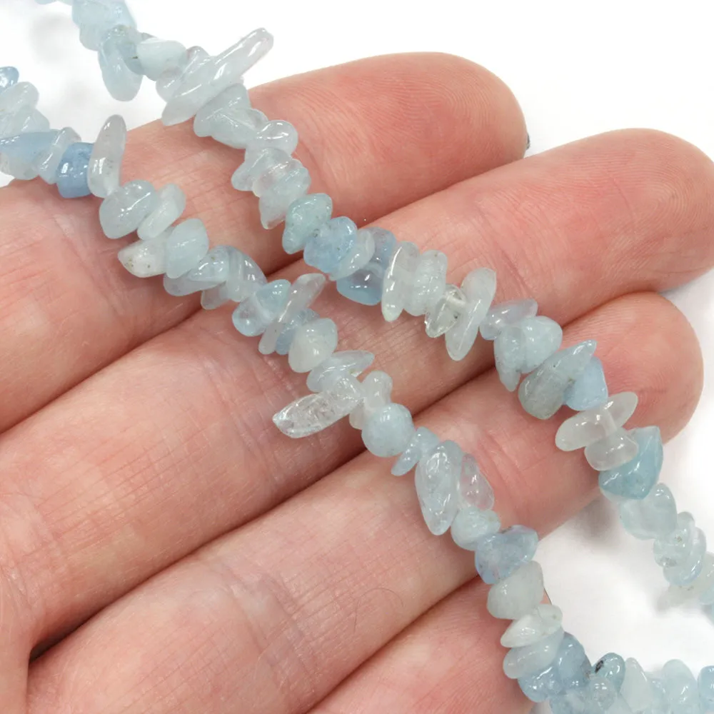 Aquamarine Chips - 80cm Strand