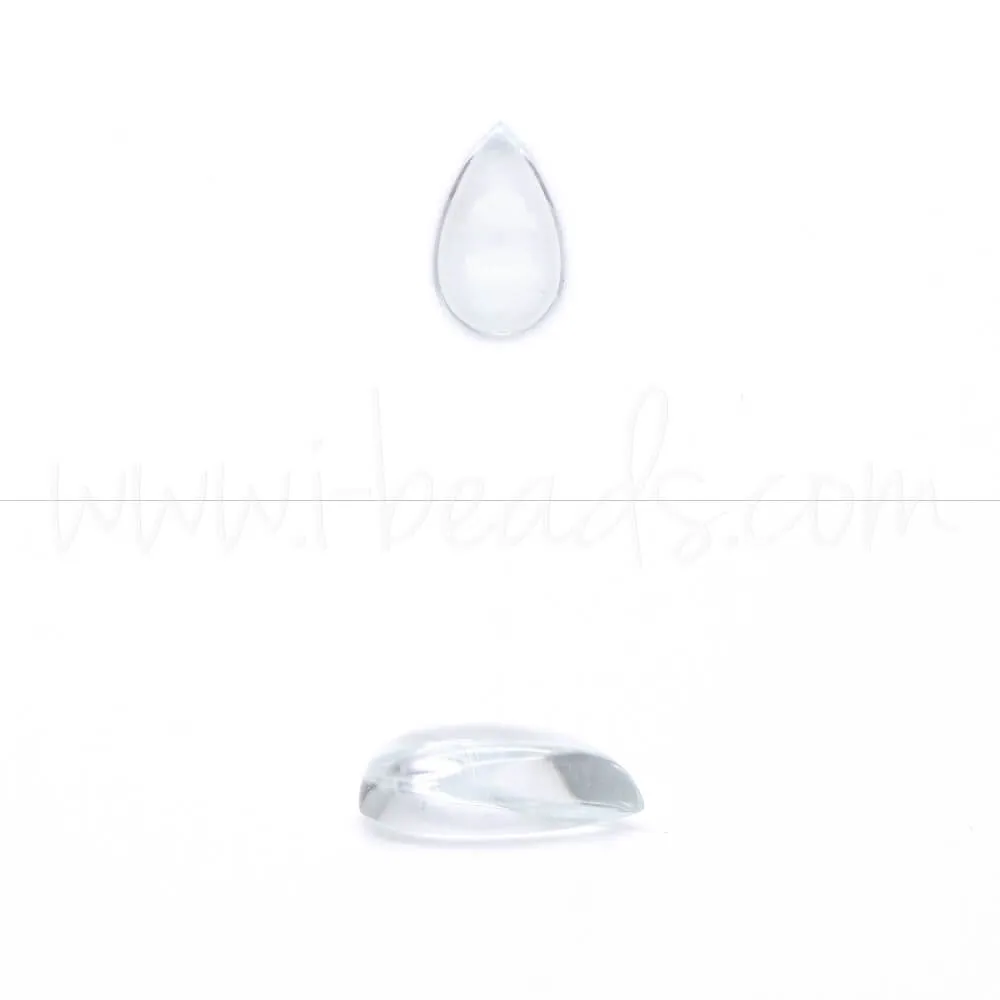 Aquamarine pear cabochon 8x5mm (1)