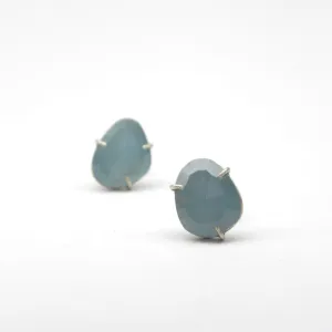 Baby Aquamarine Vanity Studs