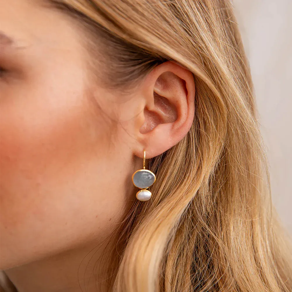 Bianc Cubism Earrings Blue