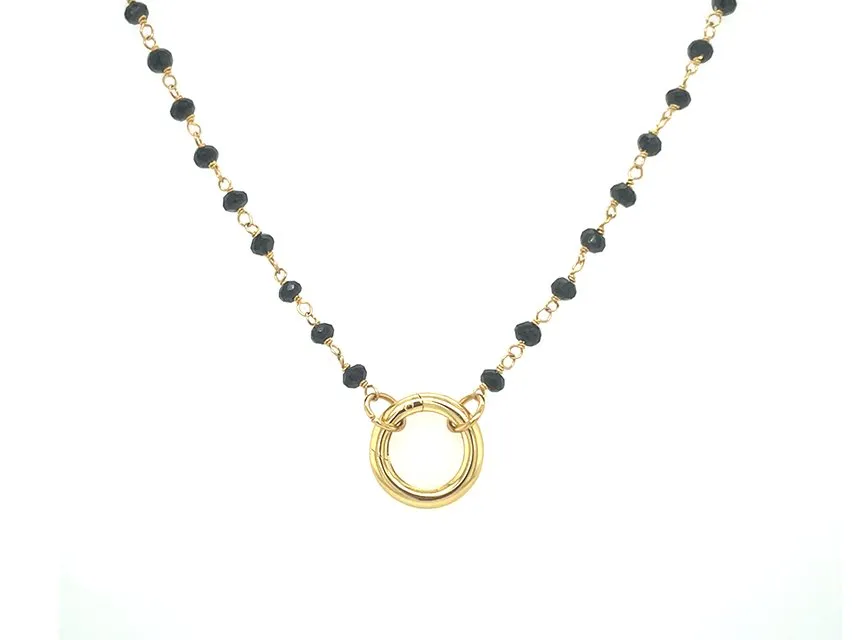 Black Onyx Rosary Chain