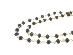 Black Onyx Rosary Chain