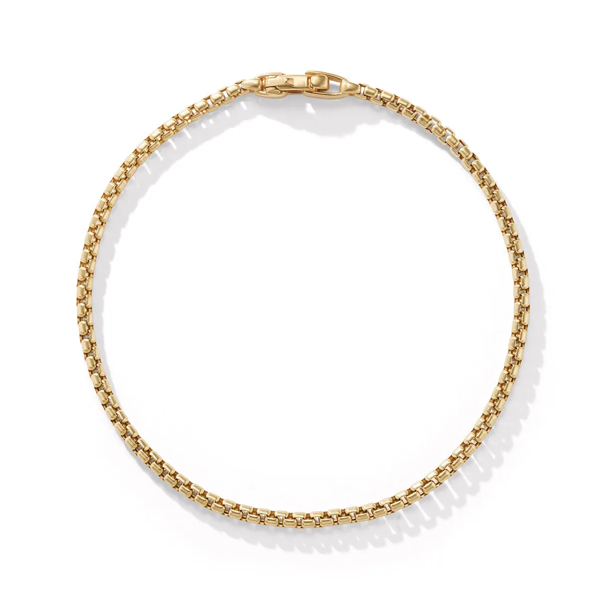 Box Chain Bracelet in 18K Yellow Gold