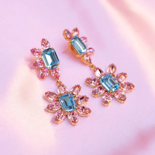 Caroline Svedbom Flora Aquamarine Earrings