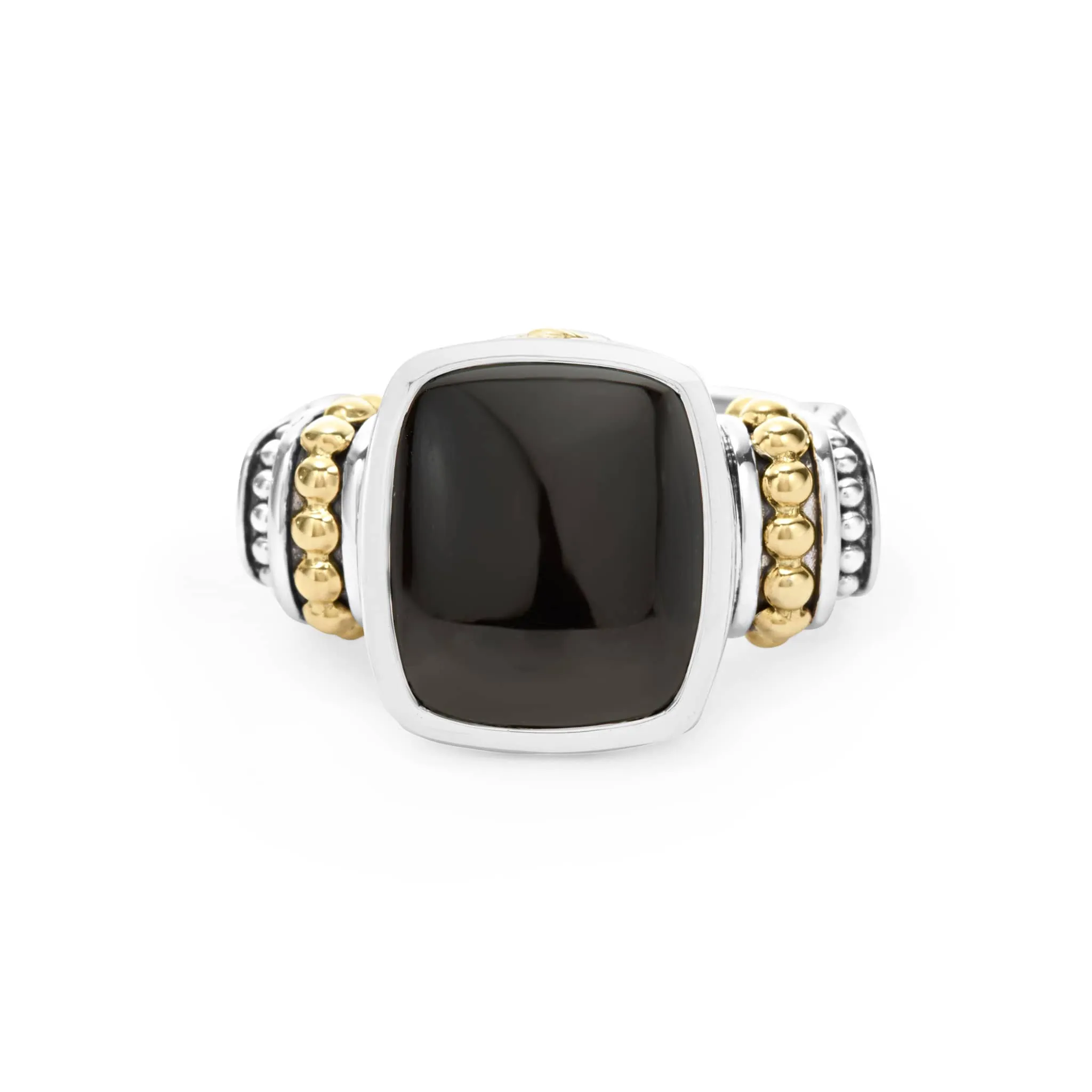 Caviar Color Small Onyx Statement Ring