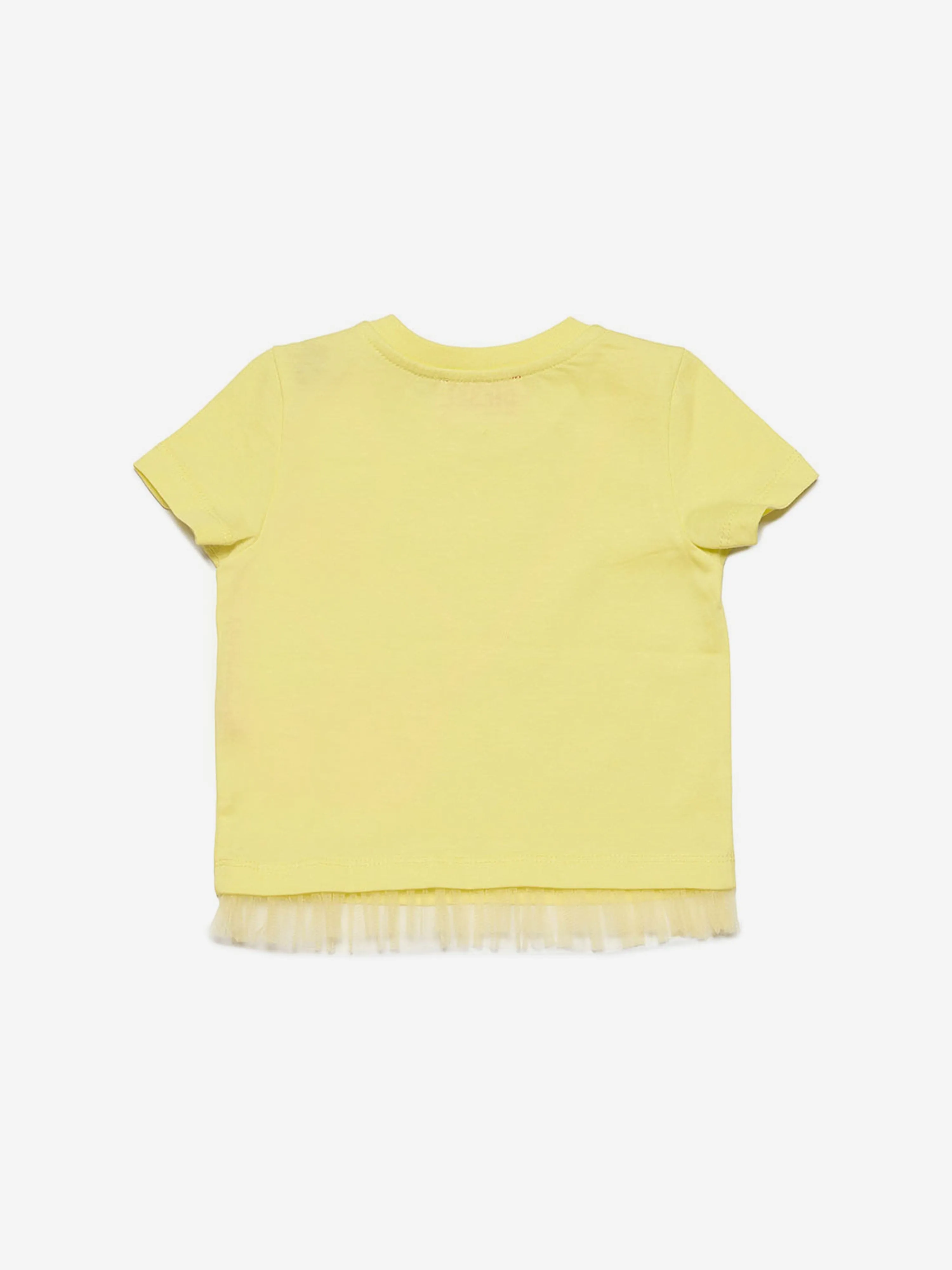 Diesel Baby Girls Bag Print T-Shirt in Yellow