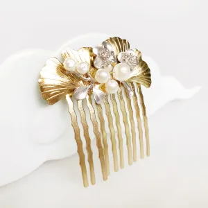 Dual-Tone Ginkgo Hair Comb