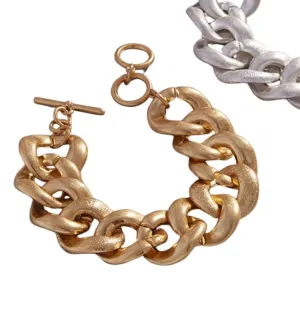 Gold Chain Link Bracelet