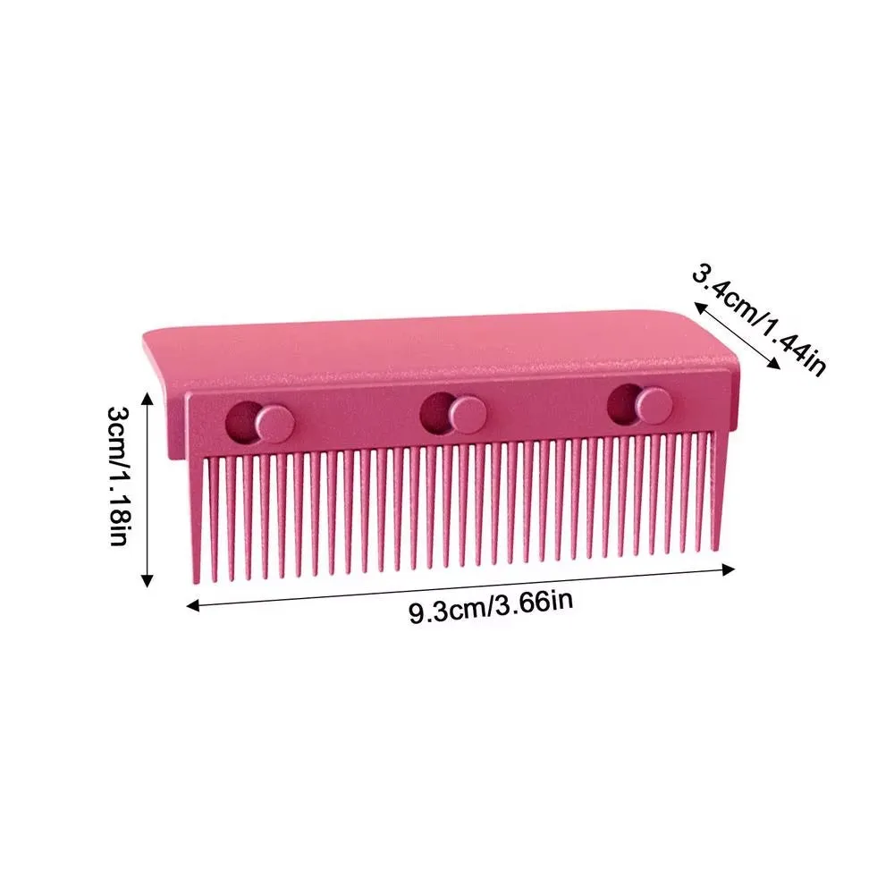 Hair Straightener Comb Clip on Grip Comb for Flat Iron Universal Size Detachable Flat Iron Comb Attachment for DIY Combs