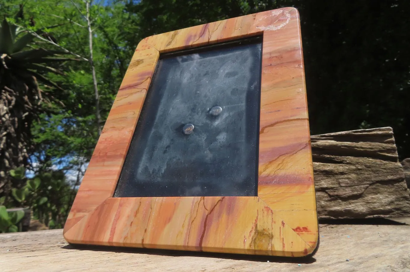 Hand Made Onyx Picture Frame x 1 From Mexico