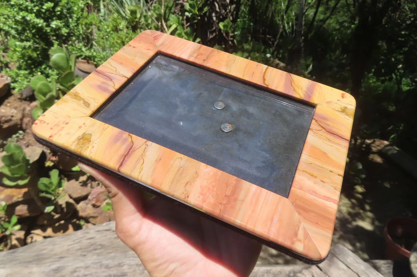 Hand Made Onyx Picture Frame x 1 From Mexico