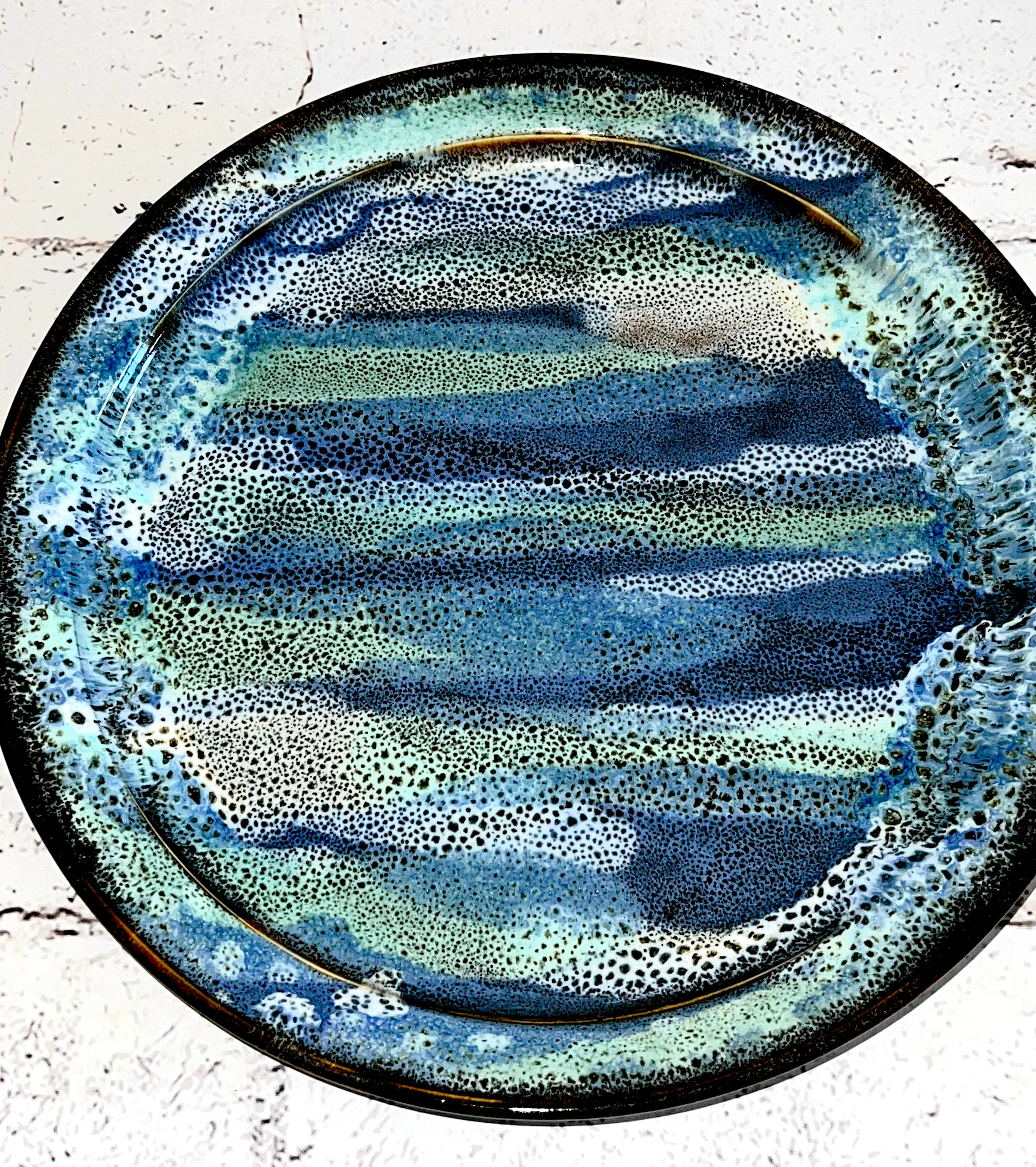 Handmade Beach Vibes Dinner Plate