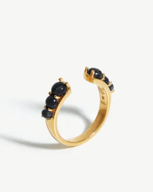 Harris Reed Openness Ring | 18k Gold Vermeil/Black Onyx