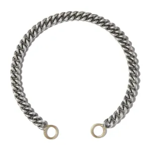 Heavy Curb Chain in Silver Bracelet