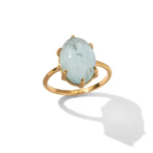 Helene Ring, Aquamarine, Gold