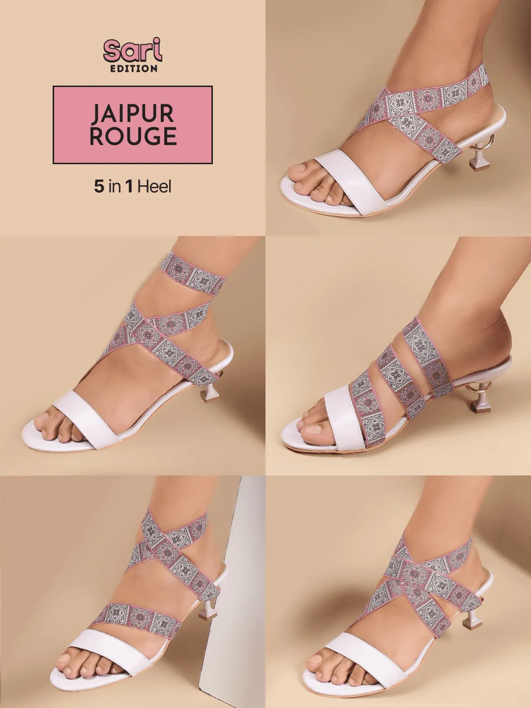 Jaipur Rouge 5 in 1 Heels