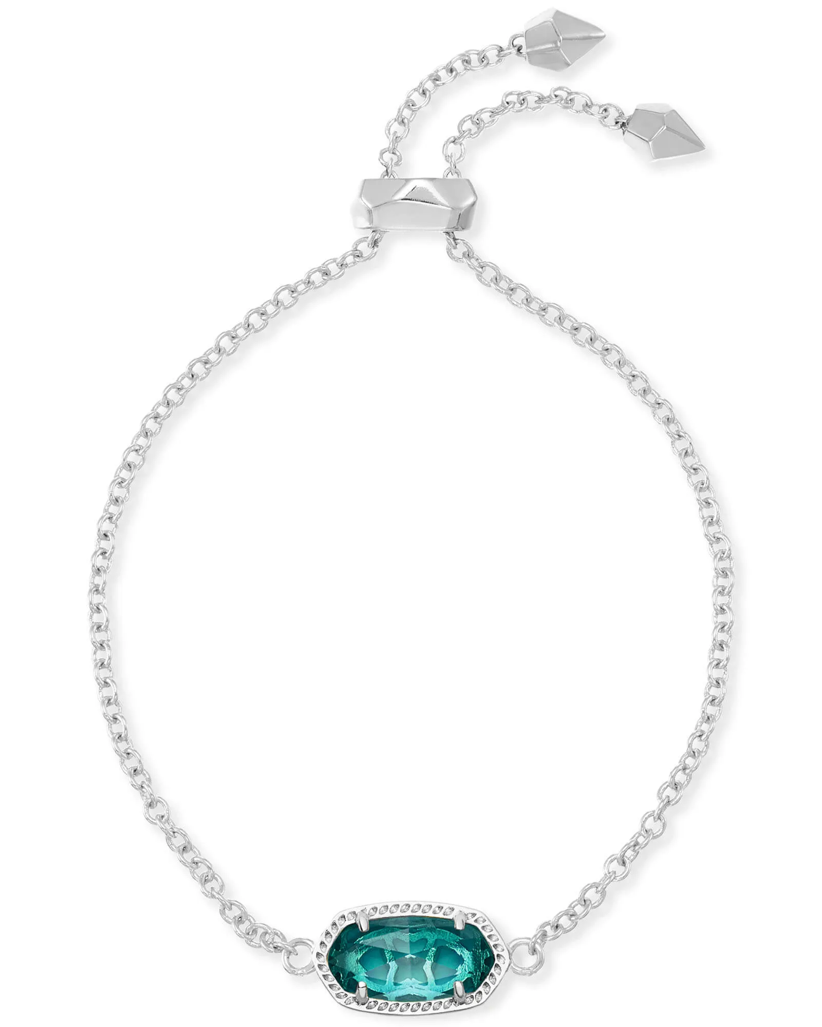 Kendra Scott Elaina Bracelet Rhodium London Blue