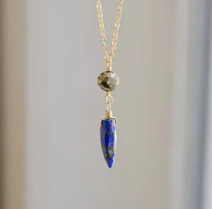 Lapis Lazuli & Pyrite Necklace