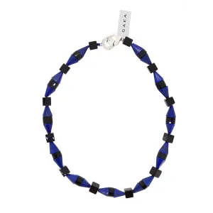 Lapis Lazuli and Onyx Geometric Shapes