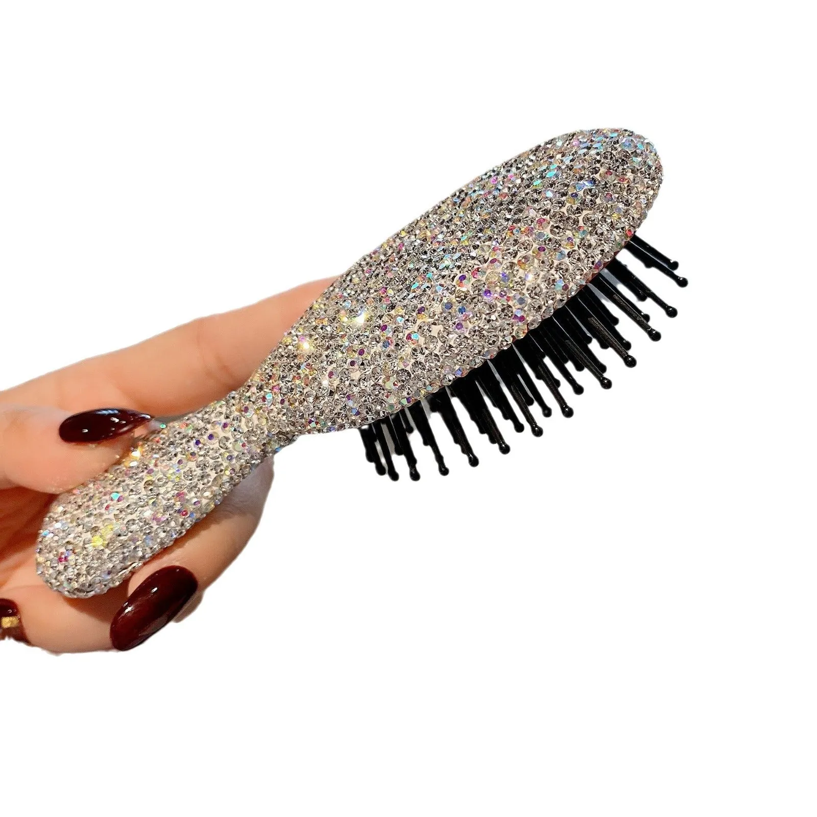 Luxury Diamond Massage Comb Hairstyles Women Curly Hair Styling Tools Portable Home Hairbrush Hair Accessories