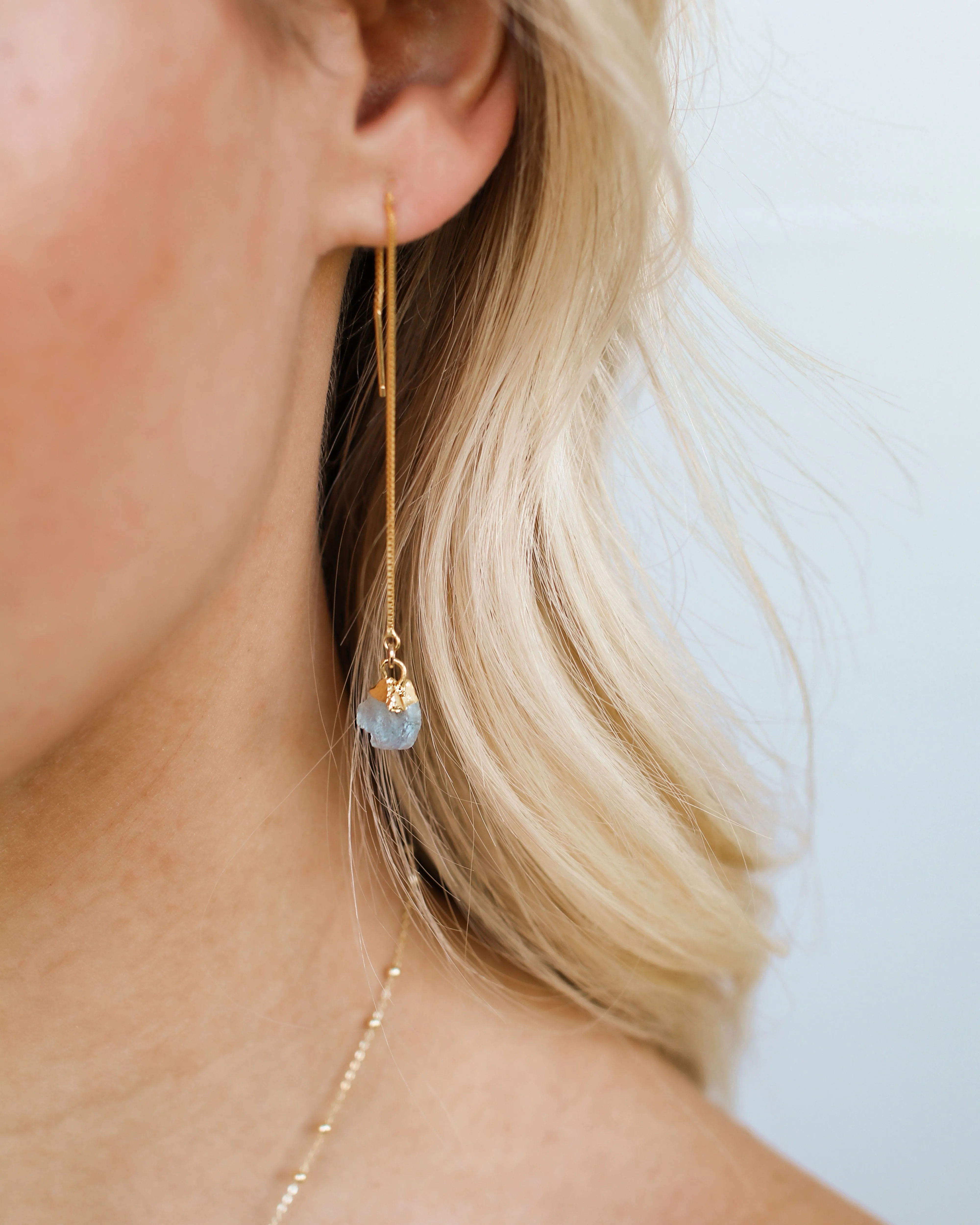 March | Aquamarine Earrings