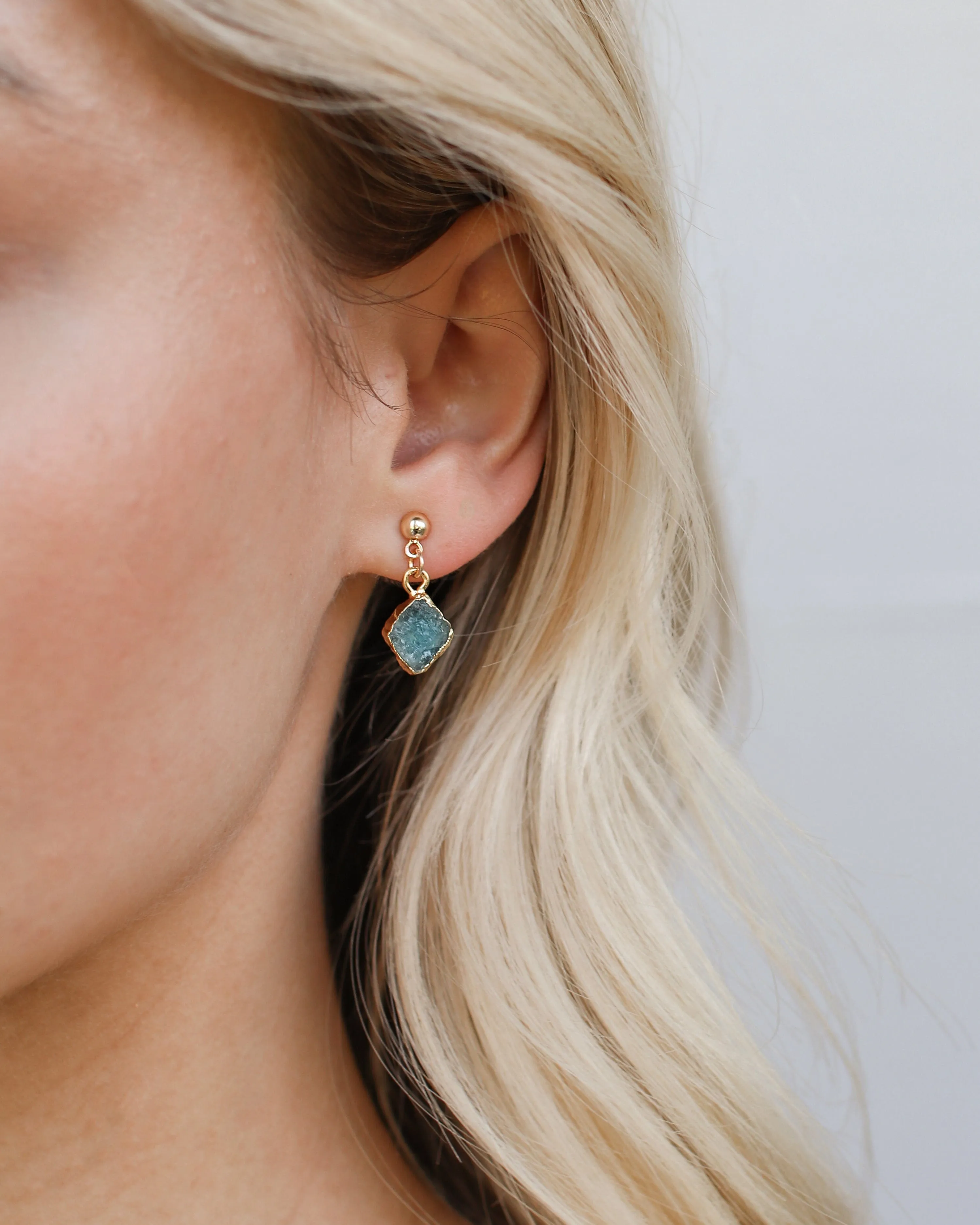 March | Aquamarine Earrings