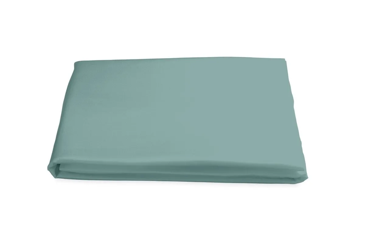 Matouk Nocturne Sateen Bedding in Aquamarine