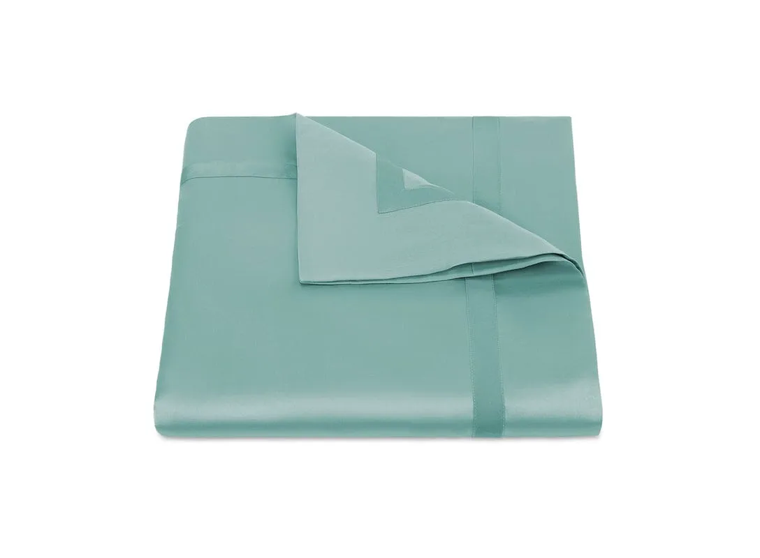 Matouk Nocturne Sateen Bedding in Aquamarine