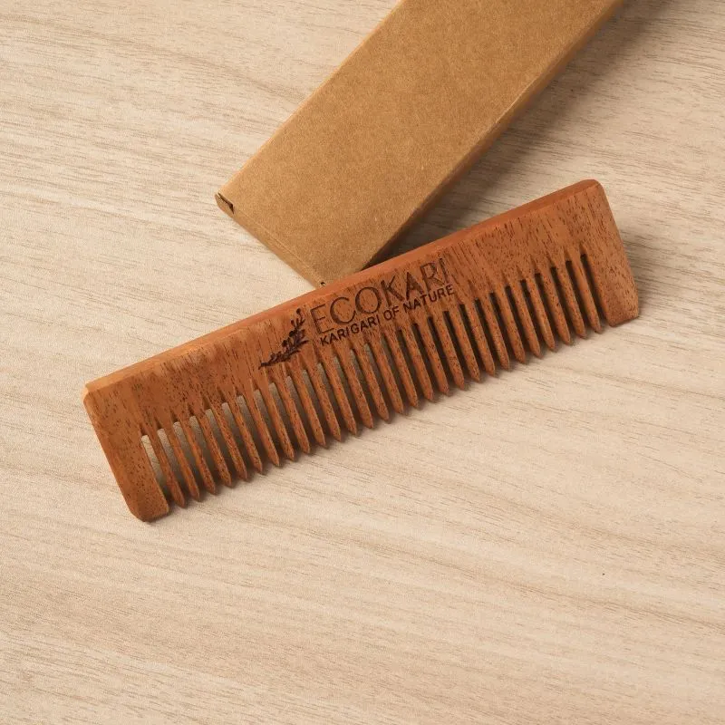 Men's Neem Wooden Pocket Comb