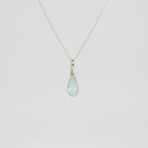 NEW! Faceted Aquamarine Pendant by Rina Young