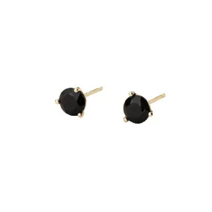 Onyx Round Studs (Pair)