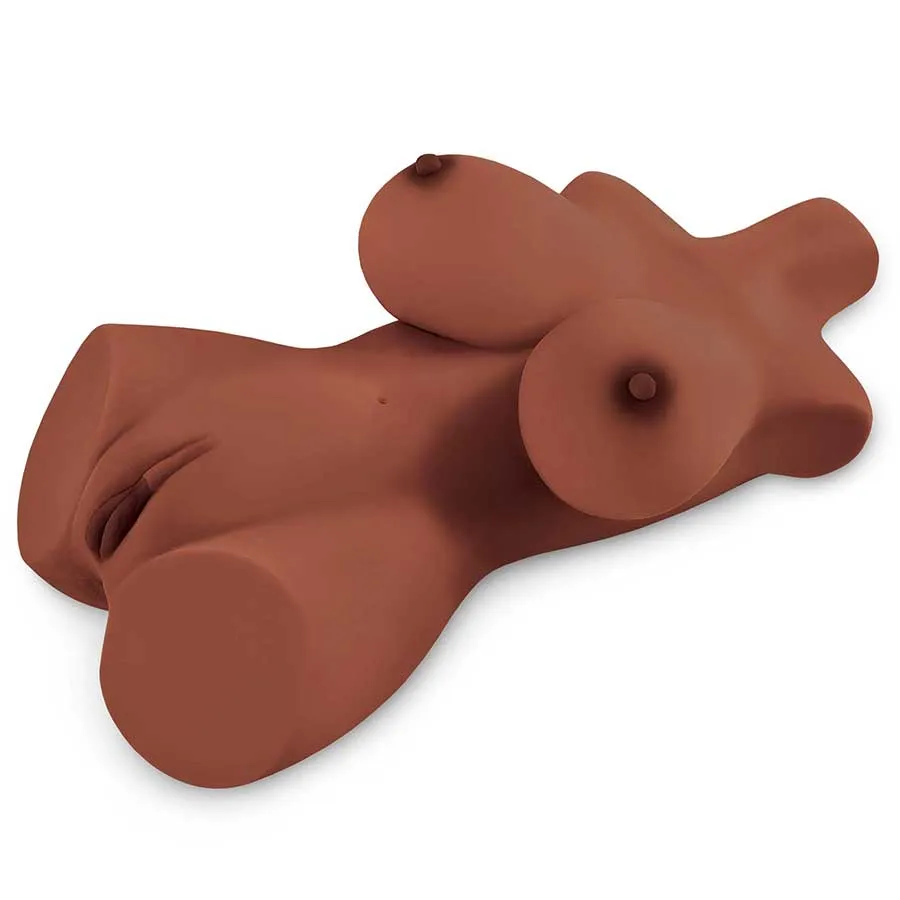 PDX Plus Perfect 10 Realistic Sex Doll Torso Brown by Pipedream Products