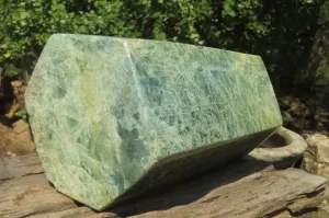 Polished XL Rare Aquamarine Crystal x 1 From Angola