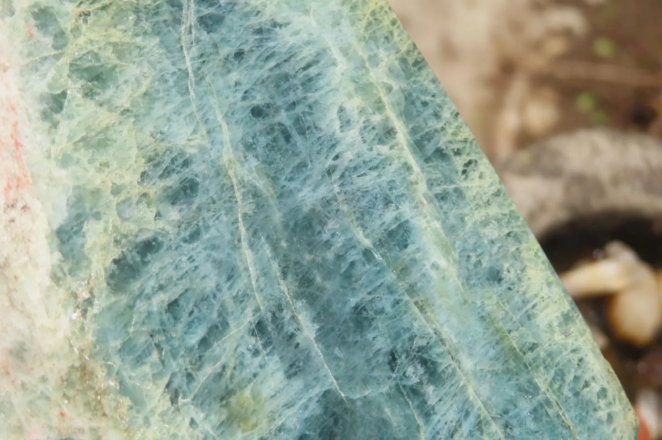 Polished XL Rare Aquamarine Crystal x 1 From Angola