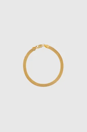 Ribbon Coil Bracelet - 14k Gold