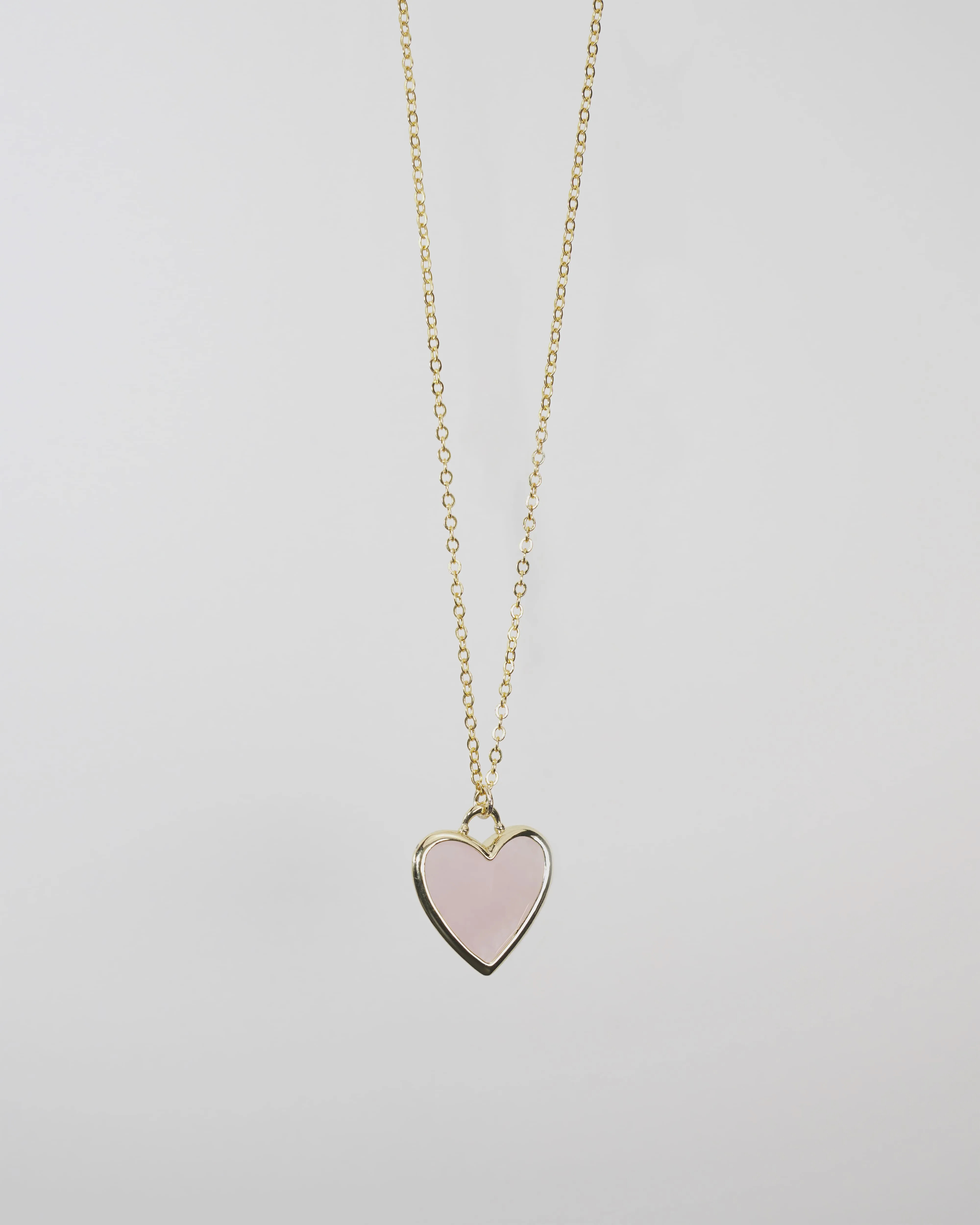 Small Heart Stone Pendant Necklace