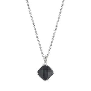 Tacori Petite Cushion Cut Gem Pendant featuring Black Onyx SN23119