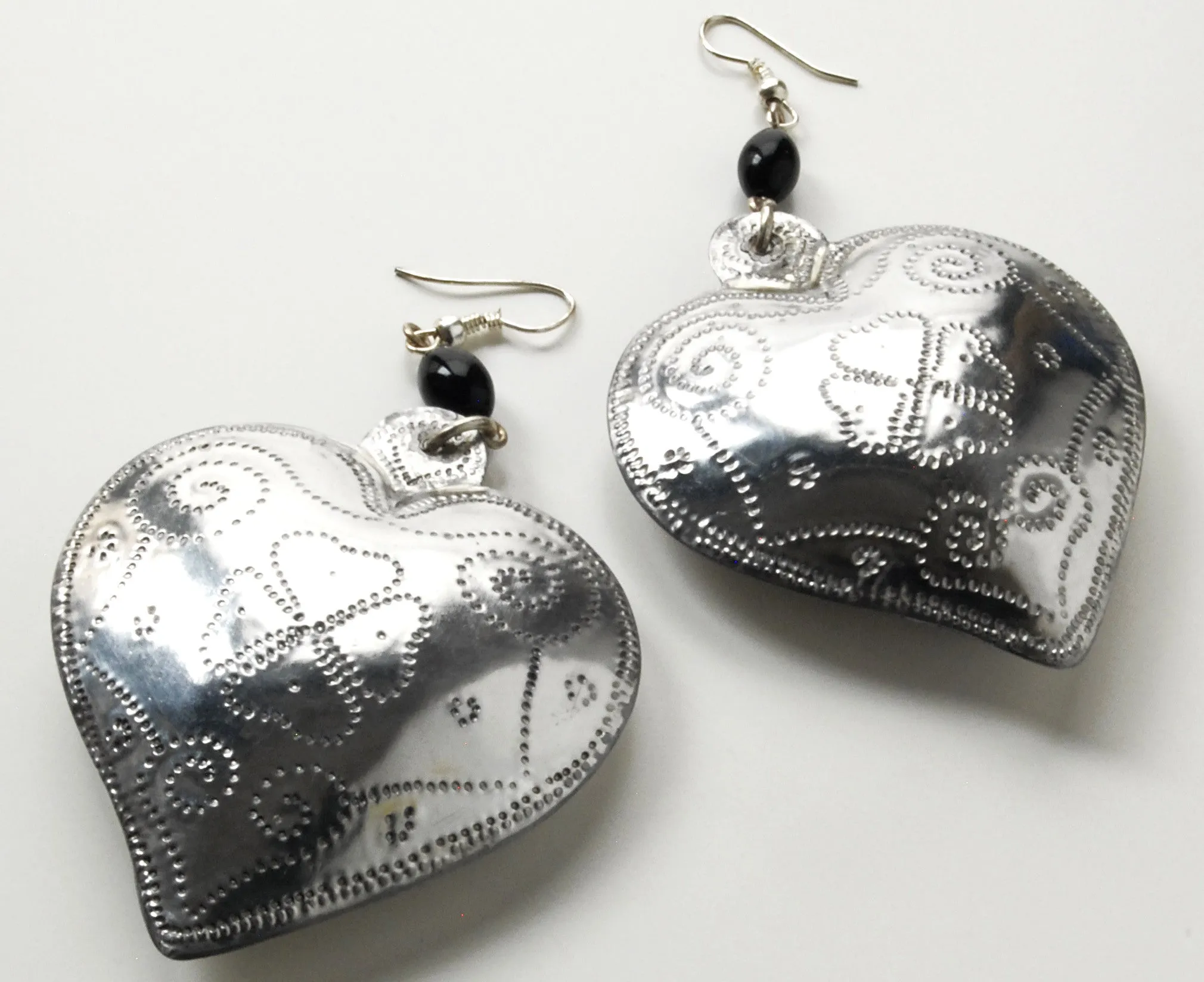 Tin Heart Earrings