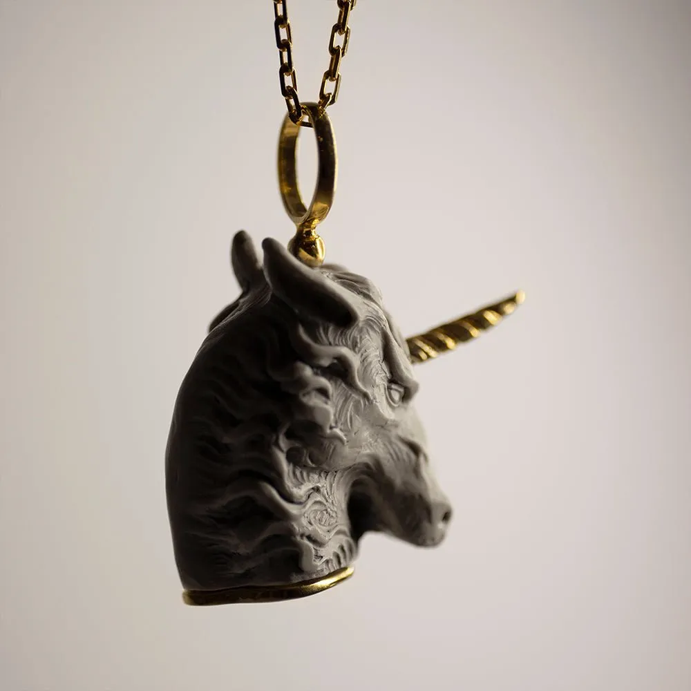 White Unicorn pendant - final sale