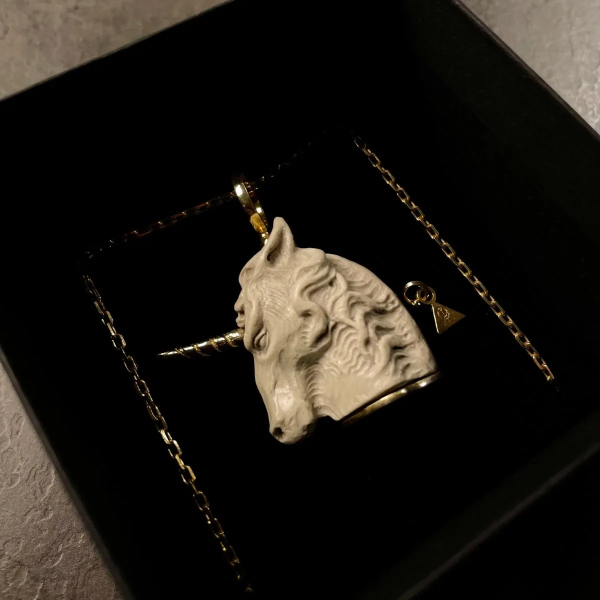 White Unicorn pendant - final sale